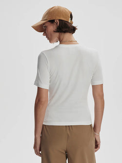 Varley - Regina Fitted Tee in White