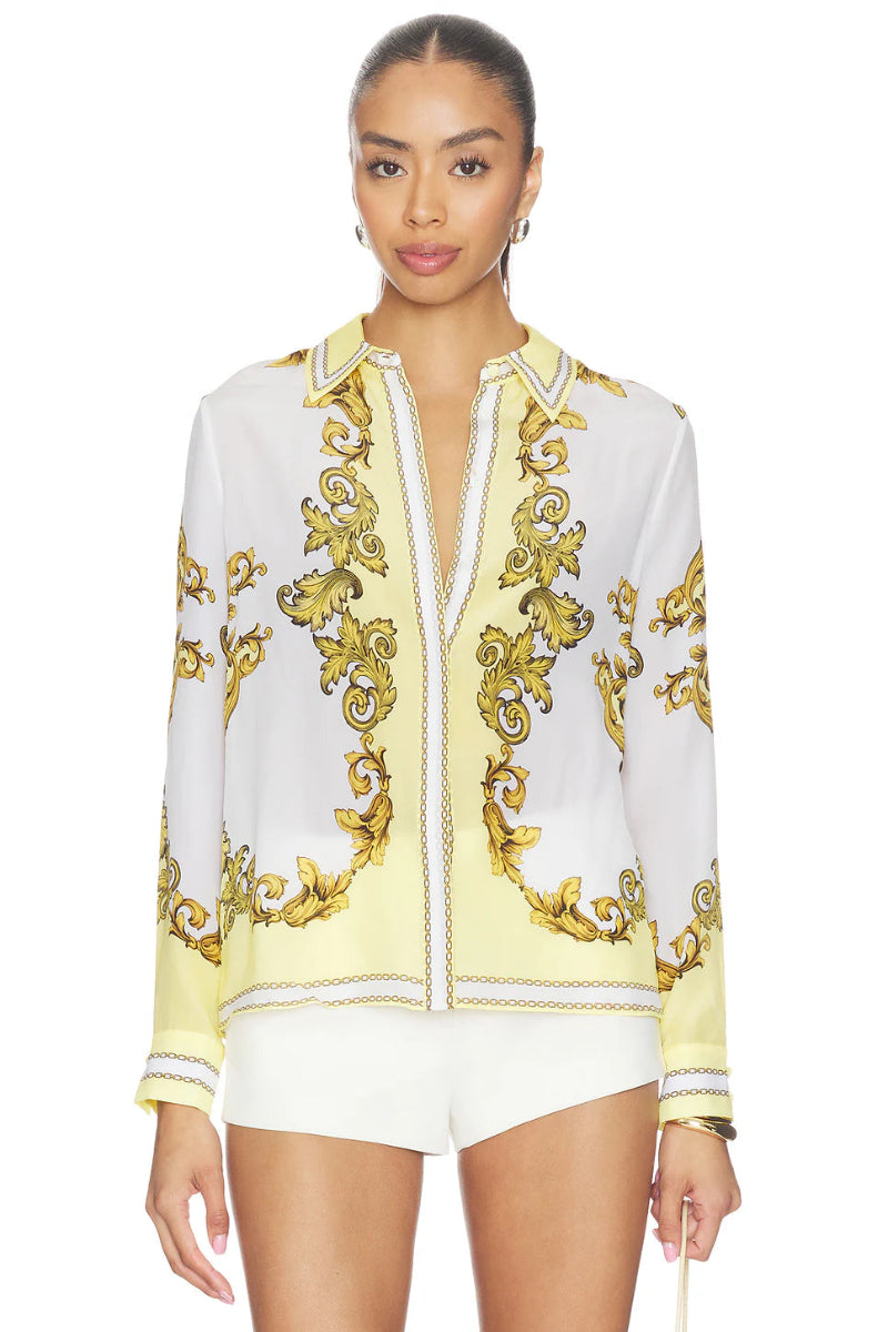 alice + olivia - Willa Top in Golden Coast