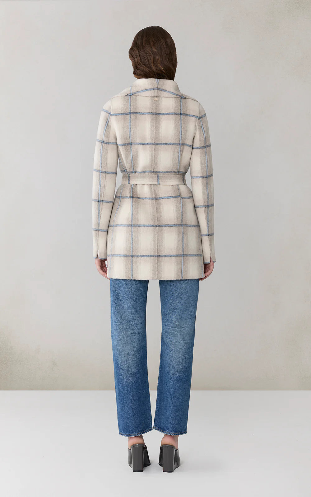 Soia & Kyo - Bridgette Wrap Coat in Poolside Plaid