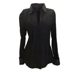 Beluva - Belden Stripe Top in Black/Charcoal