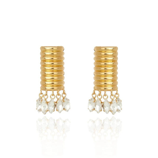 Cristina Sabatini - Bellatrix Earring in Crystal Gold