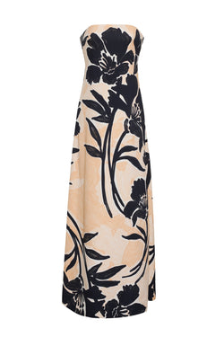 Cara Cara - Benita Dress in Flora Shadow Ginger