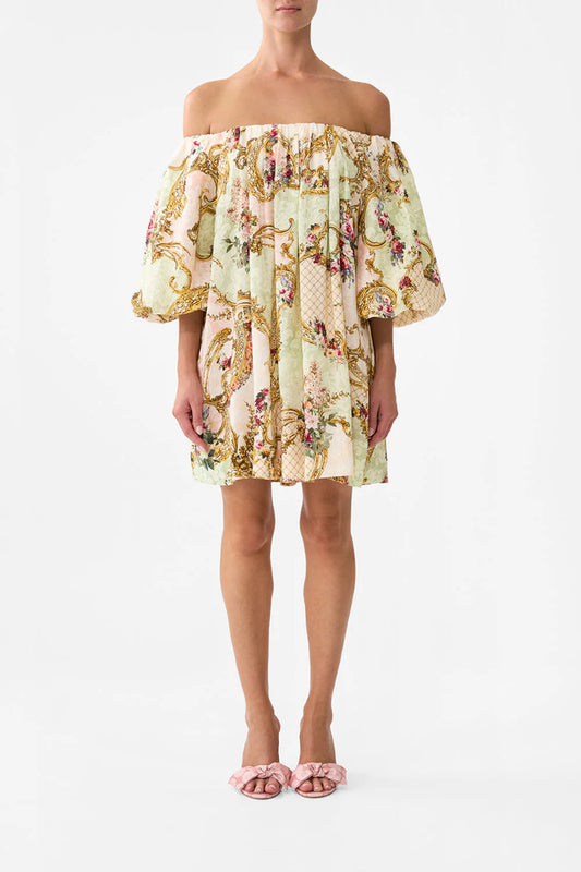 Camilla - Off Shoulder Puff Dress in The Queen's Quarters
