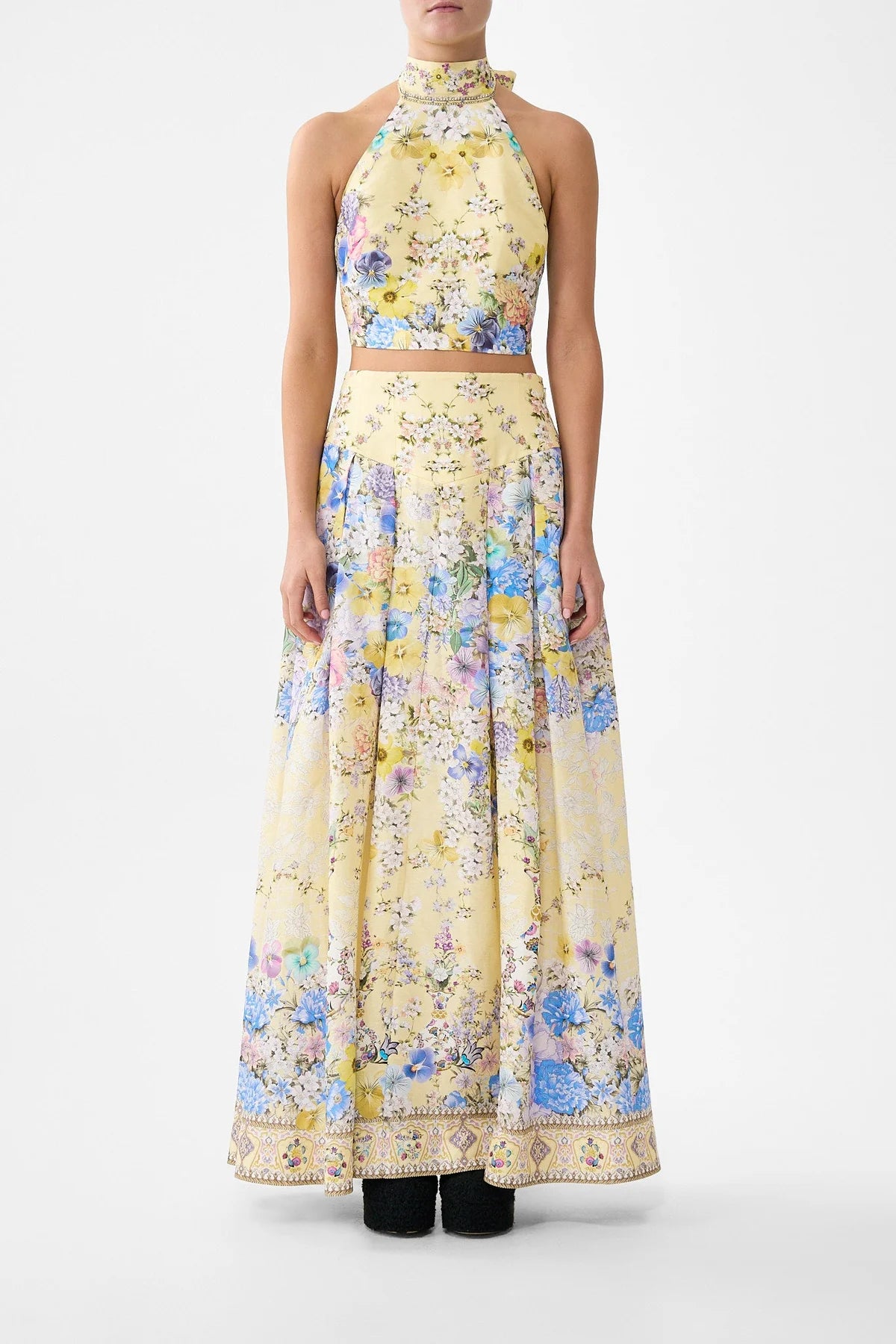 Camilla - Corset Waist Maxi Skirt