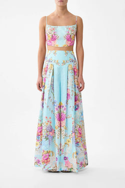 Camilla - Corset Waist Wide Leg Pant