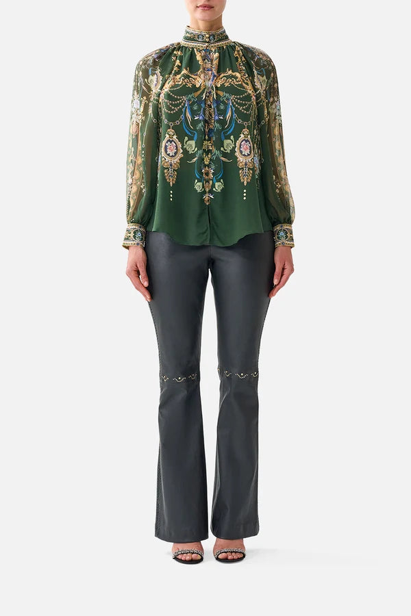 Camilla - Raglan Button Up Shirt
