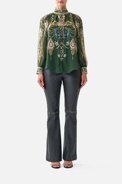 Camilla - Raglan Button Up Shirt