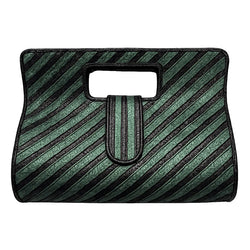 Claudia Botero Designs - New Clutch Medium in Green Black