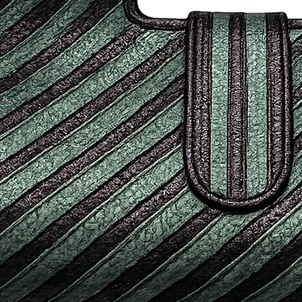 Claudia Botero Designs - New Clutch Medium in Green Black