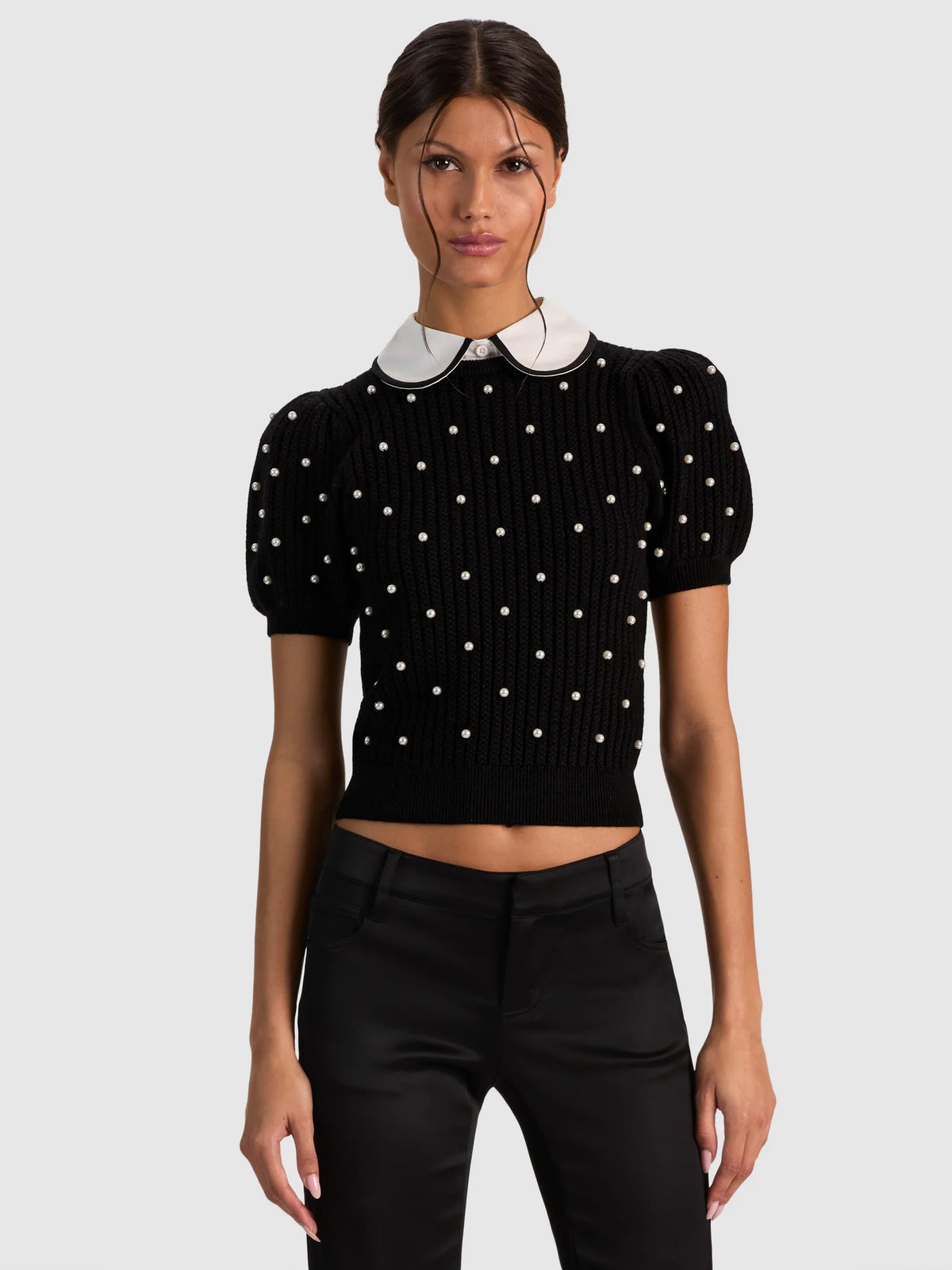 alice + olivia - Chase Puff Sleeve Sweater
