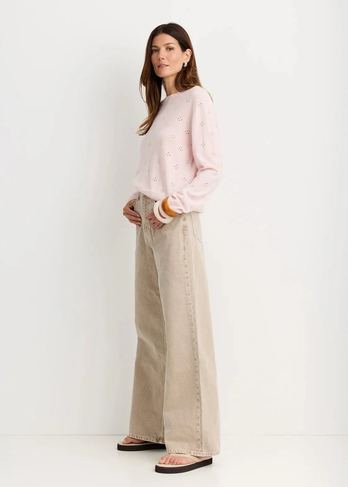 One Grey Day - Georgie Cashmere Crewneck
