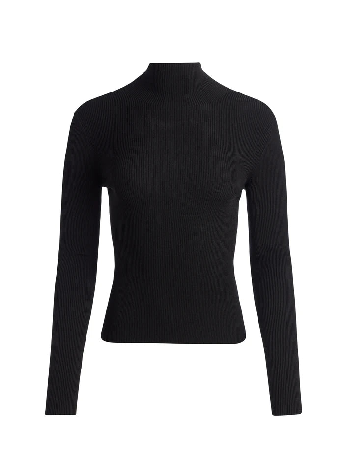 alice + olivia - Roberta Long Sleeve Rib Turtleneck