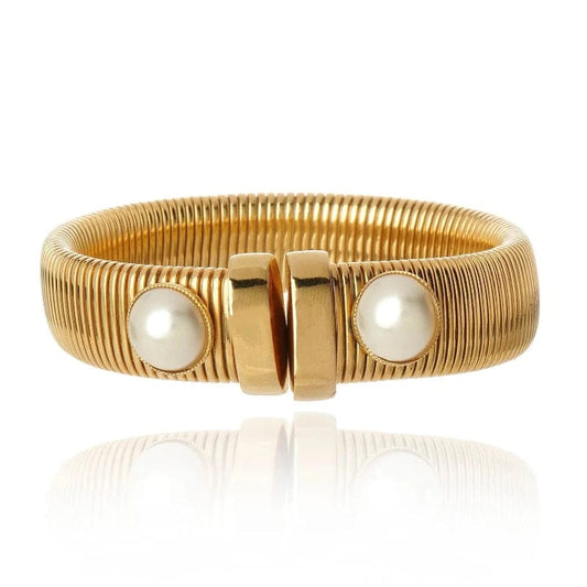 Cristina Sabatini - Hebe Dual Bracelet in Pearl Gold