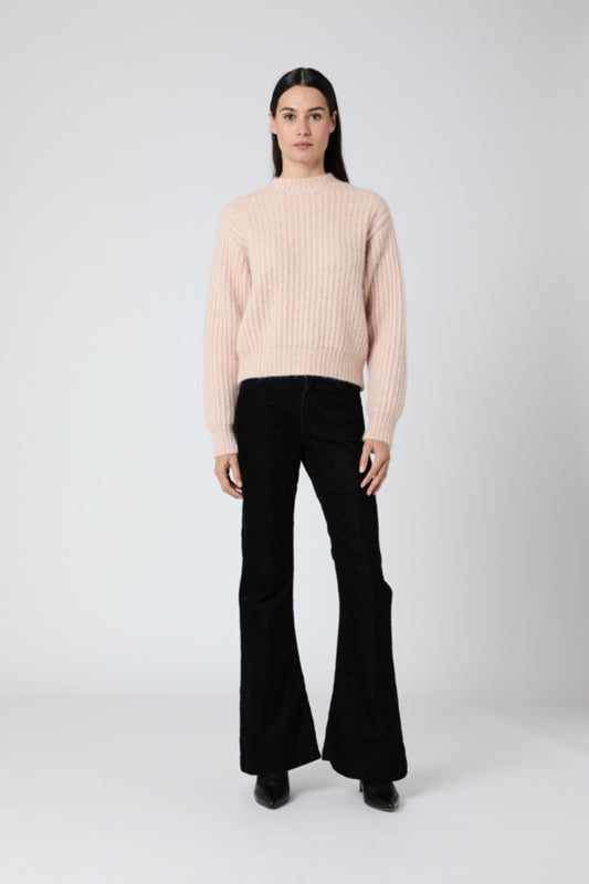 Berenice Paris - Plain Blush Jumper W/ Crochet Wings on Back Viva O Sol