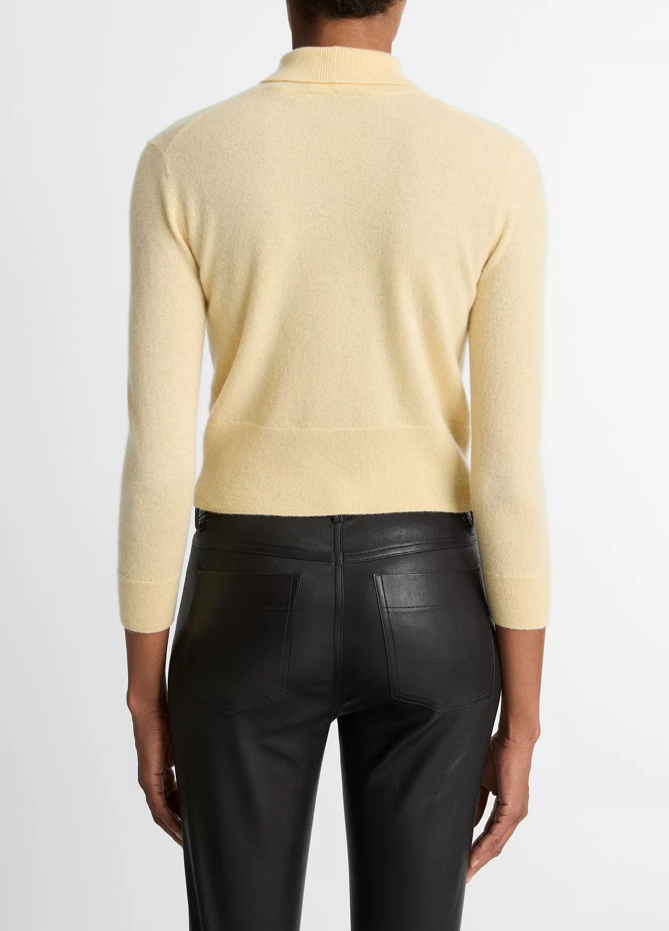 Vince. - 3/4 Sleeve Mock Neck in Palazzo