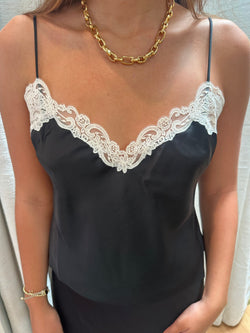 LoveShackFancy - Roxsana Top in Black