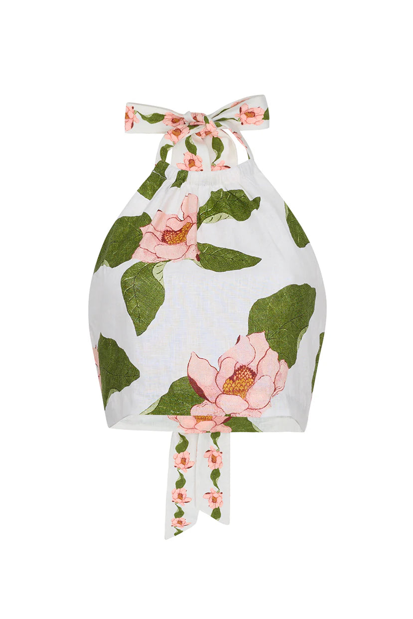 Cara Cara - Dahlia Top in Lotus Ivory