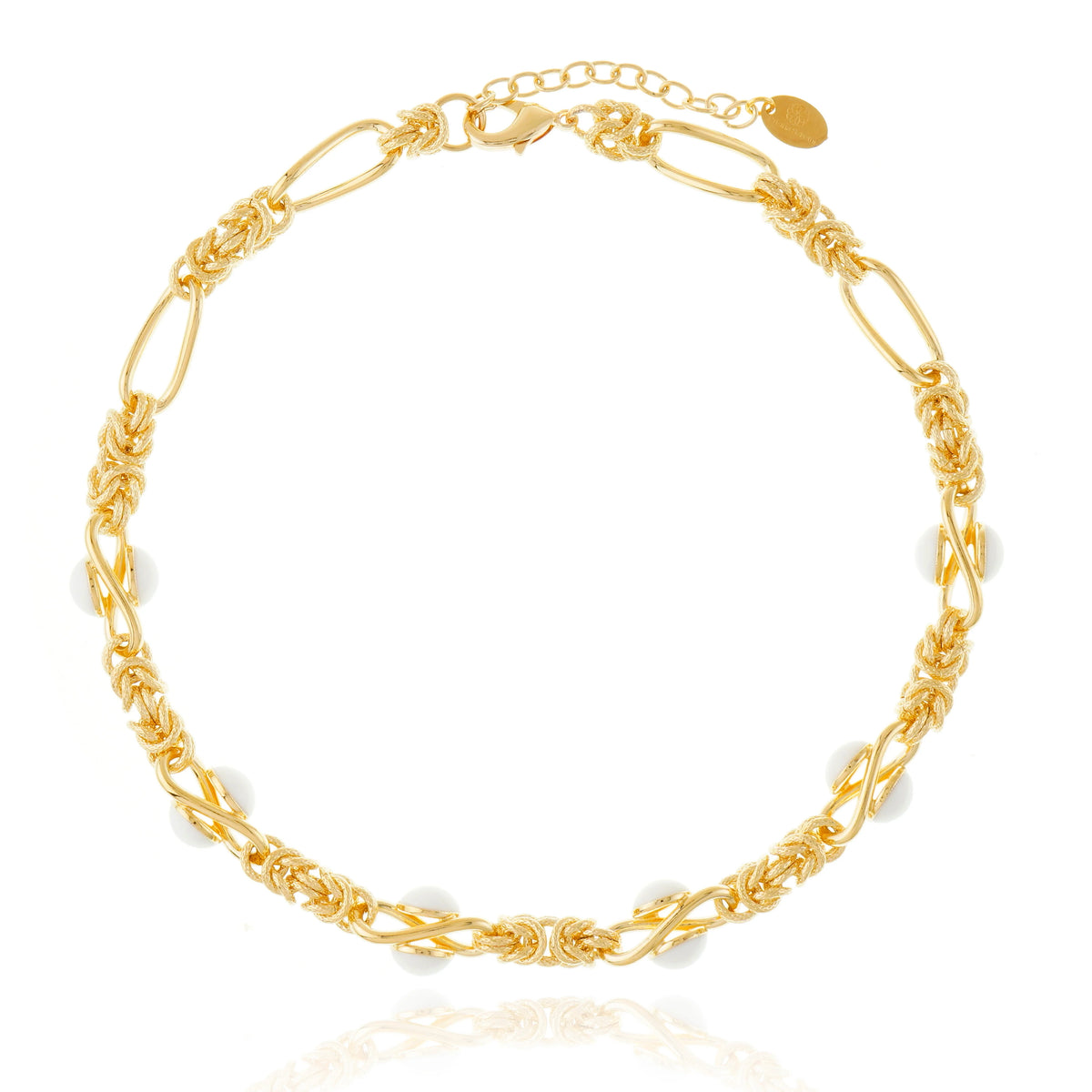 Cristina Sabatini -  Lisanza Necklace with White Agate
