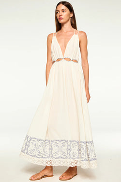 Misa Los Angeles - Marita Dress in Ivory Embroidery