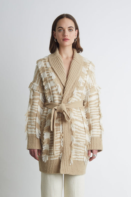 Eleven Six - Keren Cardi in Ivory & Pale Camel