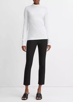 vince. - Essential Long Sleeve Turtleneck in Optic White