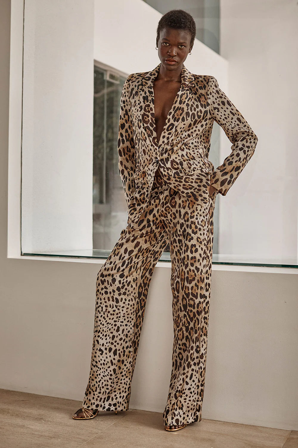 Misa Los Angeles - Dionne Jacket in Leopard Print