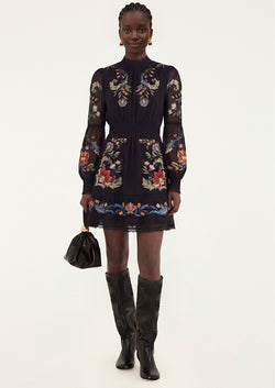 Farm Rio - Natalia Black Mini Dress