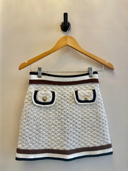 Cara Cara- Netti Skirt in Crochet Awning Knit