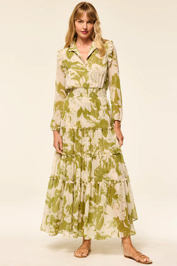 Misa Los Angeles - Arhea Dress in Green Goddess