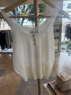 Karina Grimaldi - Zaya Knit Tank Top in White