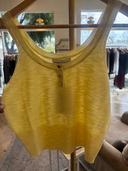 Karina Grimaldi - Zaya Knit Tank Top in Pastel Yellow