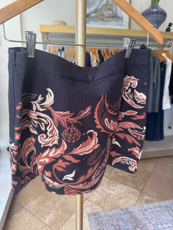 Hemant & Nandita - Mini Skirt in Brown