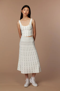 Diana Moya - Patsy Dress Set in Off White Black