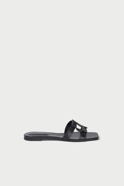 SIMKHAI - Monogram Flat Slide in Black