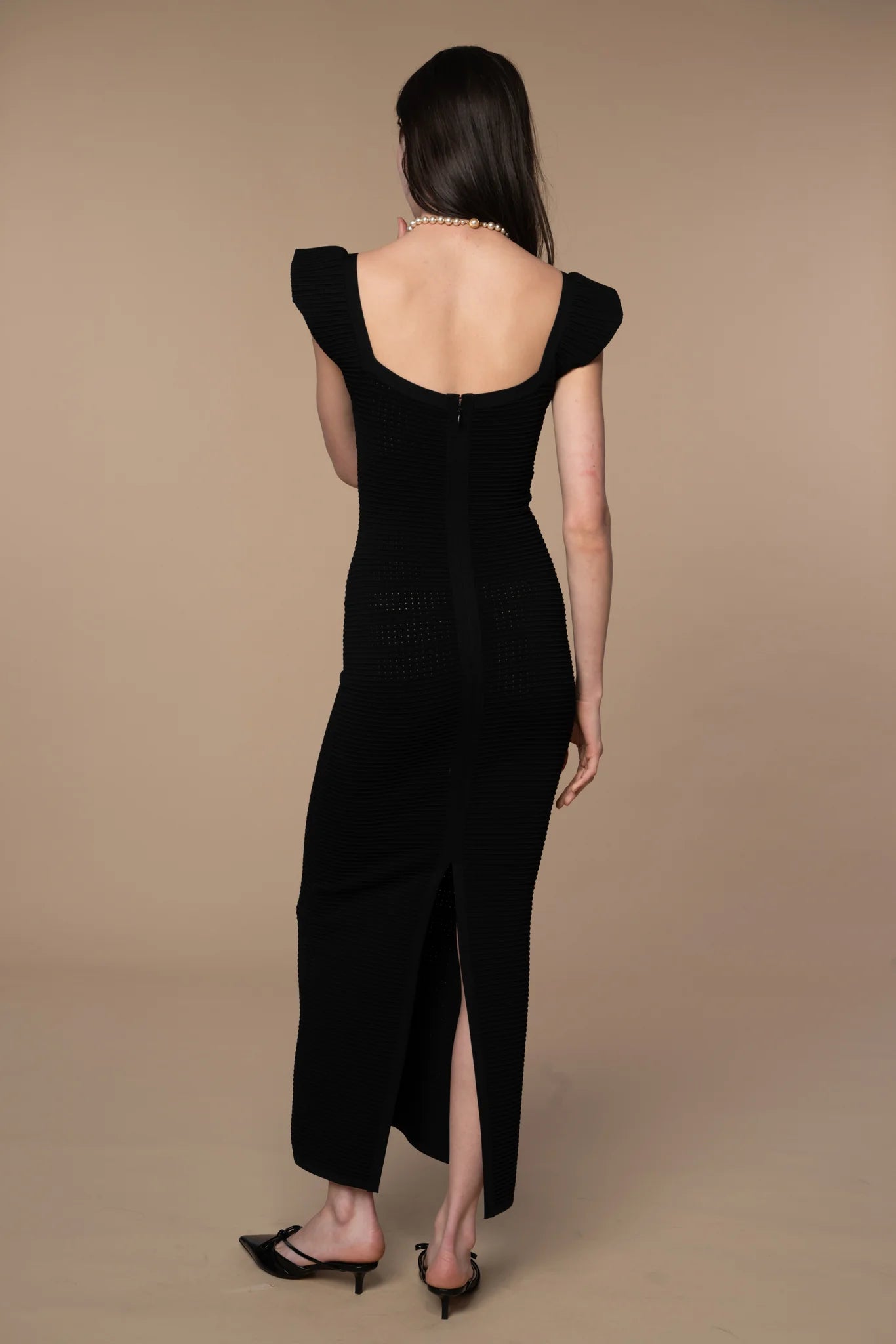 Diana Moya - Marlowe Column Dress in Black