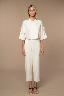 Diana Moya - Jackie Kimono jacket in Off White/Egret