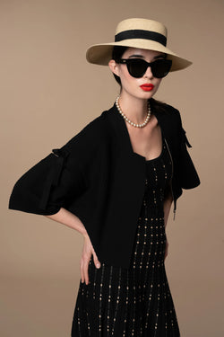 Diana Moya - Jackie Kimono Jacket in Black
