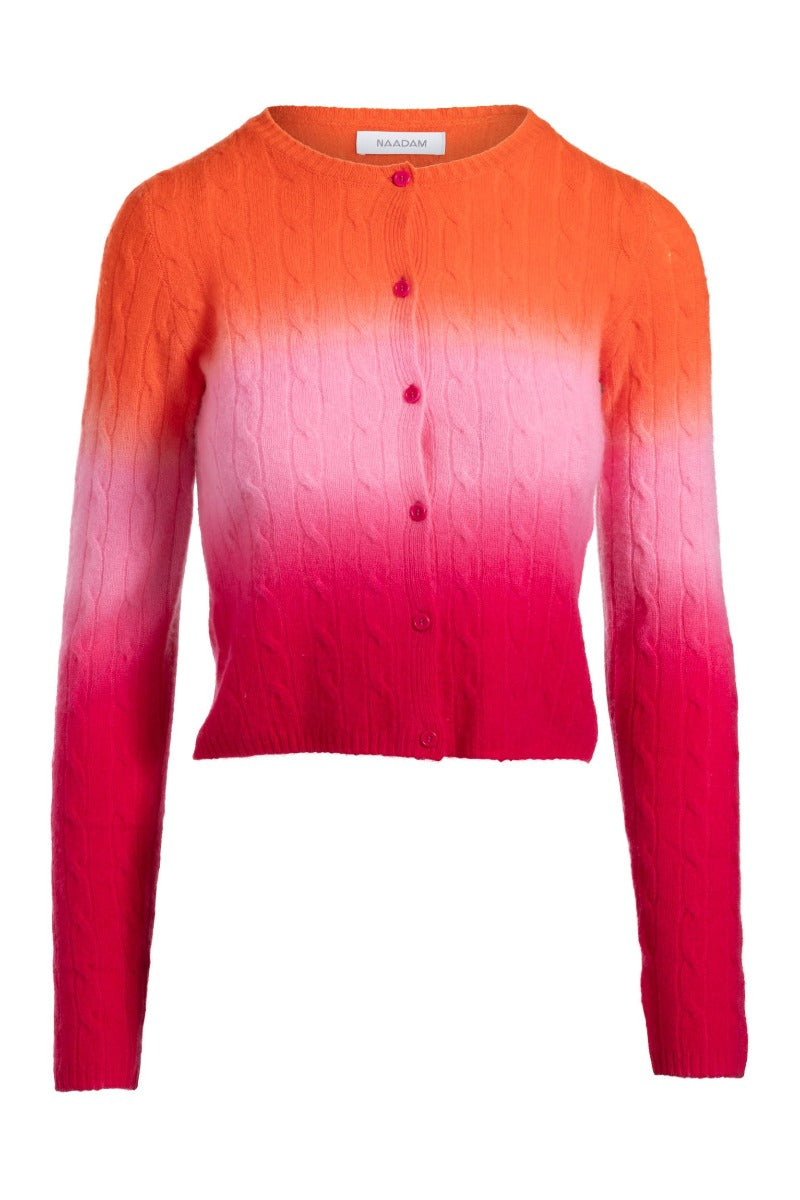 Naadam - Luxe Cashmere Dip Dye Cardigan