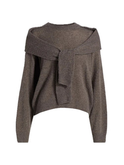 Naadam - Cloud Cashmere Layered Crewneck in Cacao