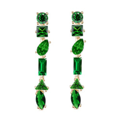 Nickho Rey - Julie M Earrings in Gold Emerald