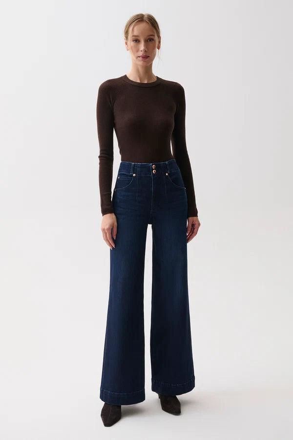 Pistola - Lana Double Button High Rise Ultra Wide Leg
