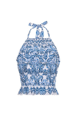 Cara Cara - Peony Top in Palm Pasley