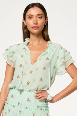 Misa Los Angeles - Maria Top in Bohemian Allover