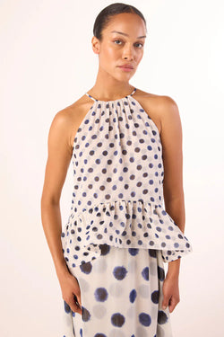 Misa Los Angeles - Faith Top in Polka Dot