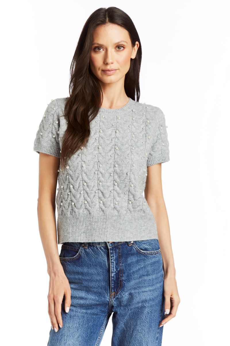 Drew - Eloise Top in Light Grey