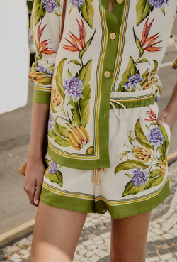 FARM Rio- Tropical Scarf Sand Shorts