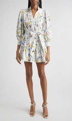 alice + olivia - Cora Voluminous Tiered Mini Skirt Dress