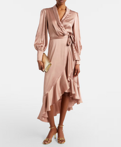 Zimmermann - Silk Wrap Midi Dress