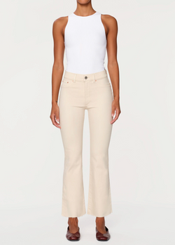 DL1961 - Bridget Boot High Rise Crop in Flax