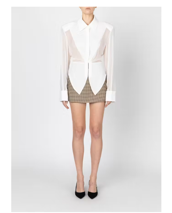 Sans Faff - Silk Founder's Blouse in White